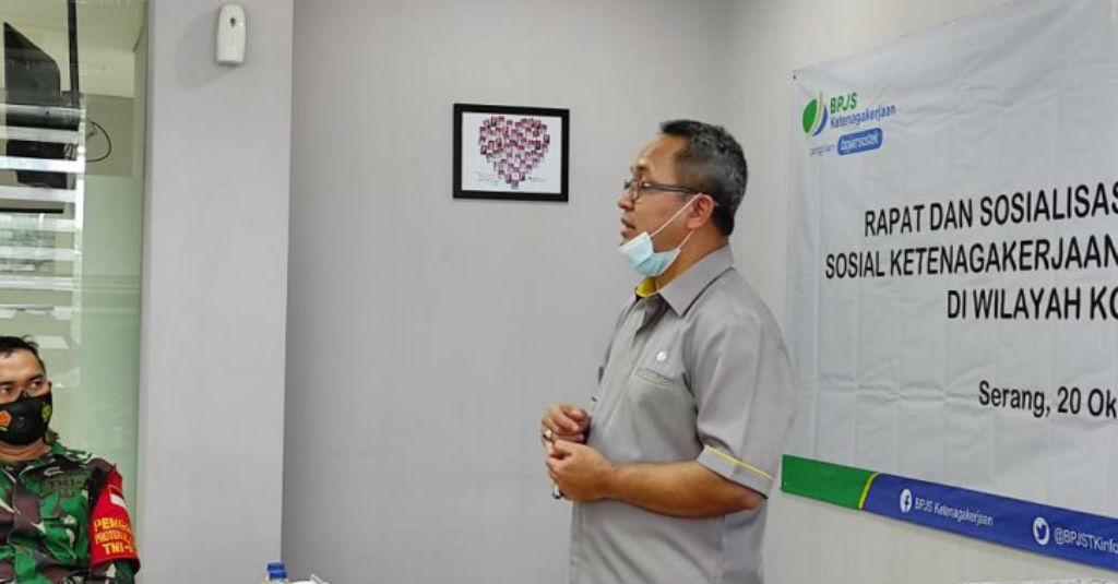 Libatkan Muspika, BPJAMSOSTEK Serang Sosialisasikan Program Jaminan Sosial
