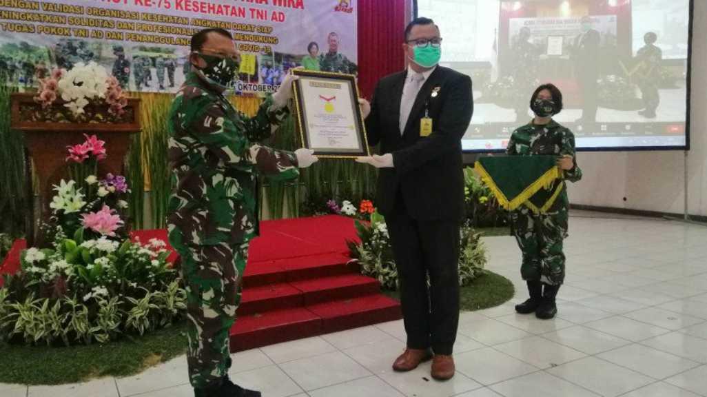 MURI Berikan Penghargaan kepada Puskesad TNI, Ini Sebabnya