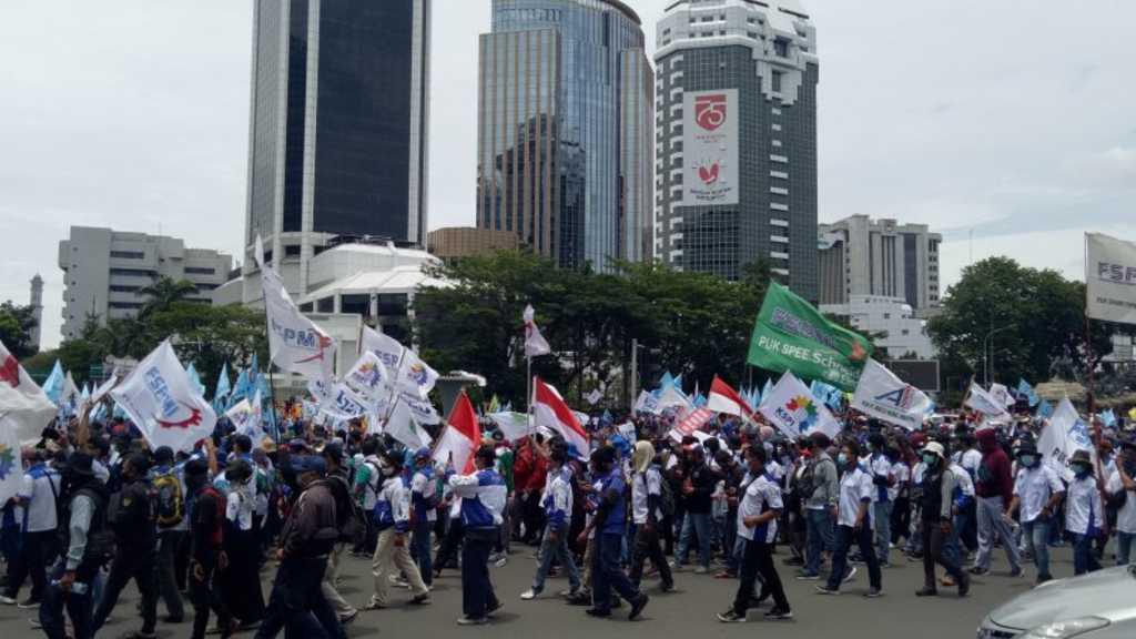 7.766 Personel Amankan Aksi PA 212 dan Demo Omnibus Law di Jakarta Hari Ini