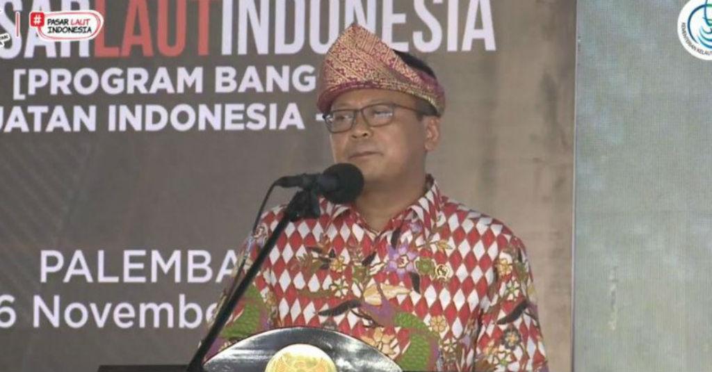 Menteri Edhy Prabowo Resmikan Pasar Ikan Modern Palembang