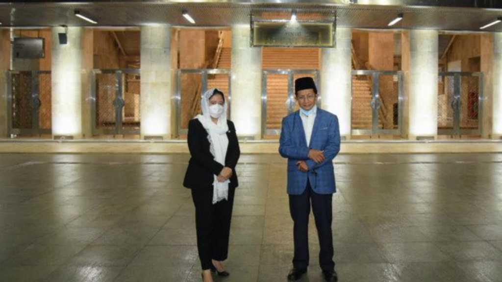 Puan Sambangi Masjid Istiqlal, Imam Besar: Kedatangannya Dijeda 2 Adzan