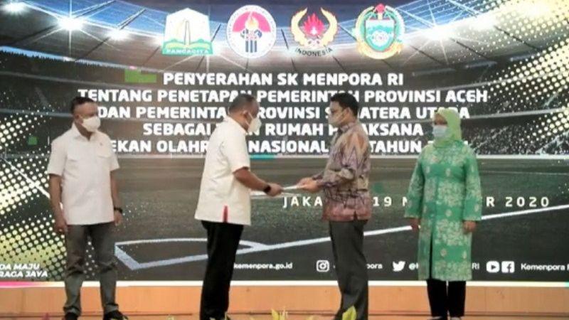 Menpora Serahkan SK Tuan Rumah Bersama PON 2024 Aceh-Sumut