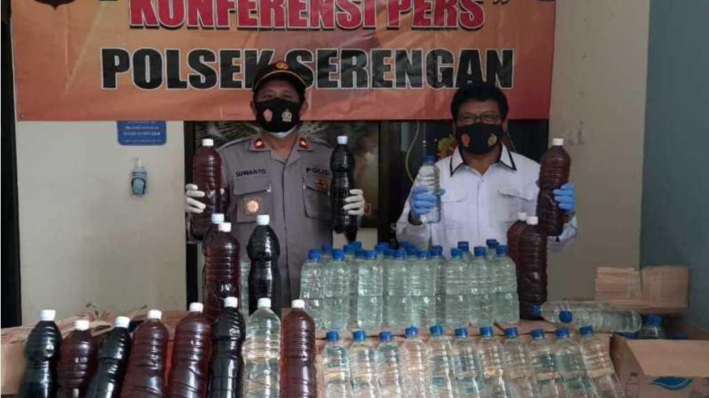 Ratusan Liter Miras Diamankan Jelang Pilkada Solo