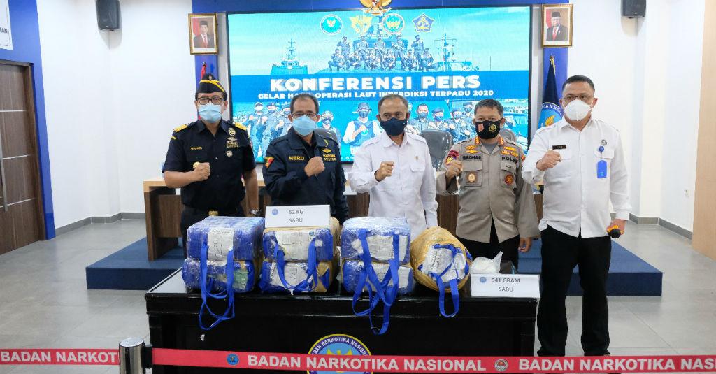 Operasi Laut 2020, Bea Cukai-BNN-Polairud Polri Amankan 85,5 Kg Sabu