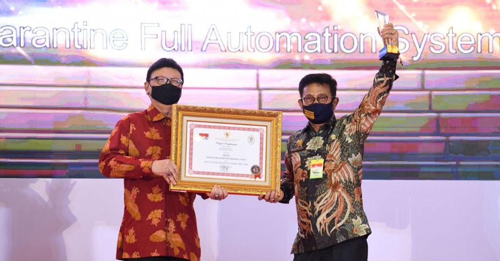 Kementan Raih Penghargaan Pelayanan Publik Terbaik dari Kemenpan RB
