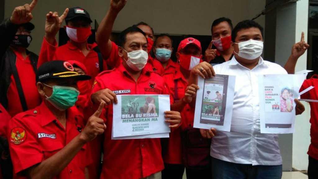 Ada Risma di Spanduk Machfud-Mujiaman, PDIP Langsung Panas