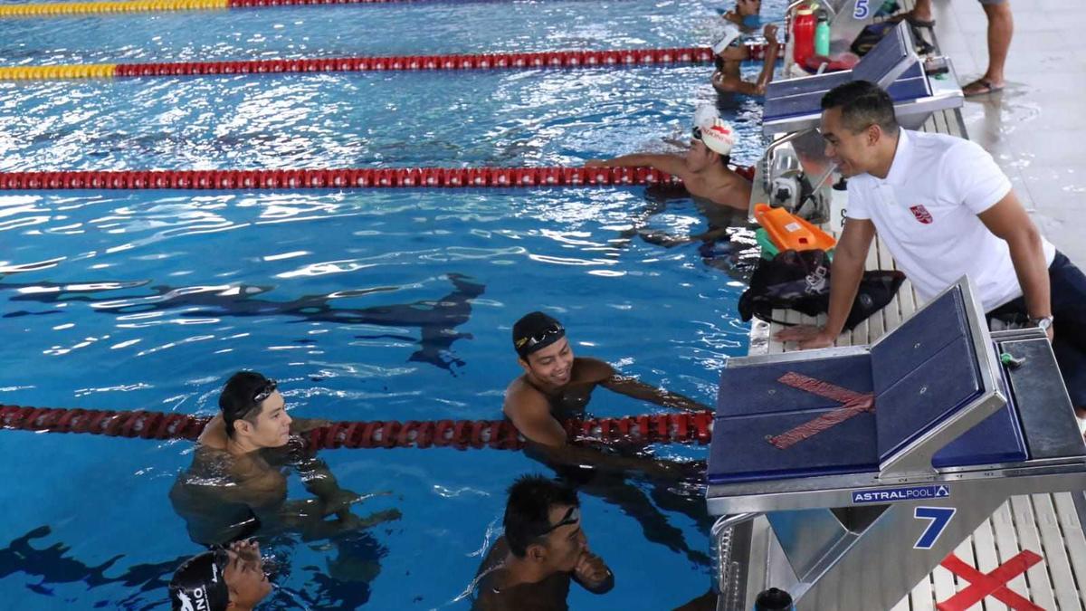 Ketum PRSI Anindya Bakrie Tinjau Pelatnas Renang Olimpiade Tokyo