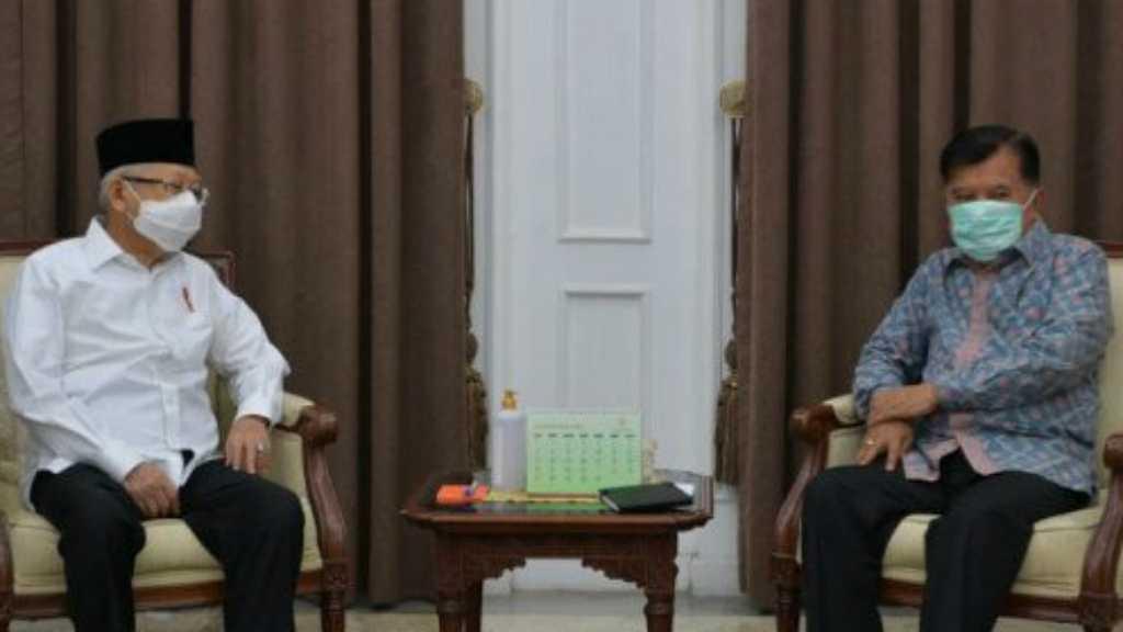 Jusuf Kalla Sambangi Rumah Dinas Ma'ruf Amin, Kemudian Bahas Soal Ini