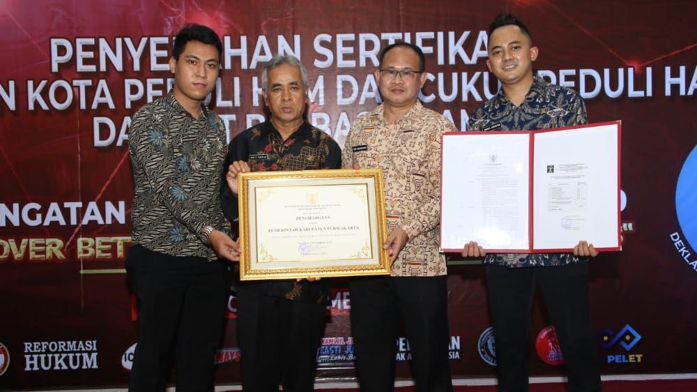 Purwakarta Raih Penghargaan Sebagai Kabupaten Peduli HAM