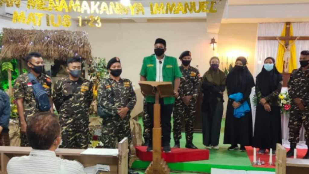 Banser NU Ikut Pengamanan Natal di Kediri tapi Tidak Semua Gereja