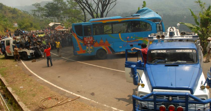 Cari Penyebab Kecelakaan Bus Maut Sukabumi, Korlantas Polri Gelar Olah TKP