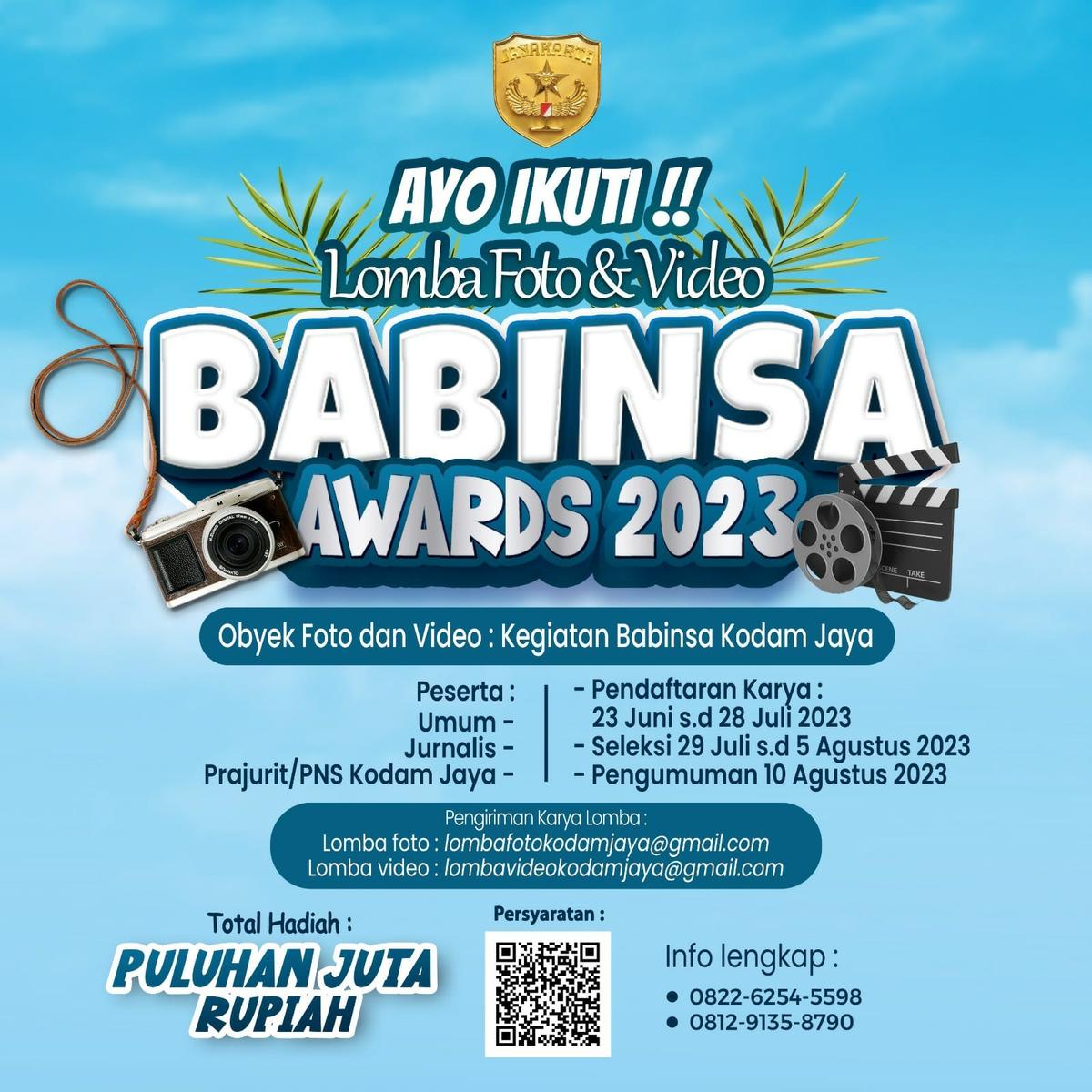 Batas Lomba Foto dan Video Babinsa Awards 2023, Tinggal 1 Minggu lagi
