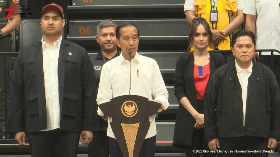 Resmikan Indonesia Arena, Jokowi juga Buka Antrean Konser Musik