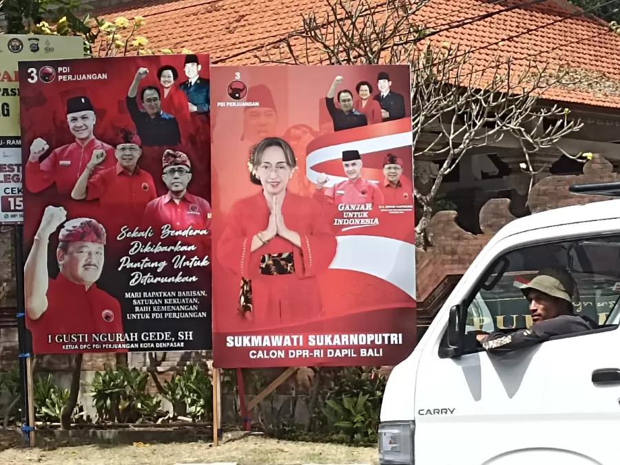Balihonya Bertebaran, DPD PDIP Bali Malah Tak Tahu Jika Sukmawati Jadi Caleg