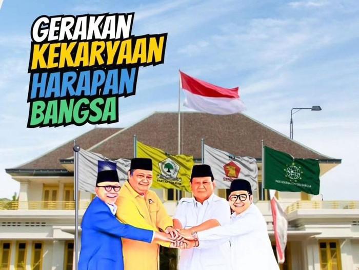 Golkar Pamer Meme 'Gerakan Kekaryaan Harapan Bangsa', Inikah Nama Calon Koalisi Prabowo?