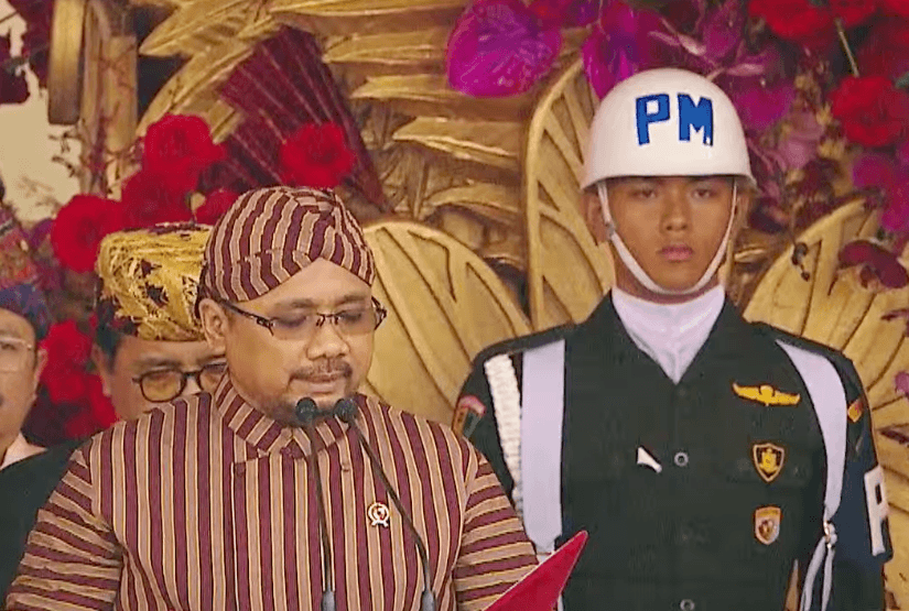 Menteri Yaqut Berdoa di Istana: Izinkan Kami Melaju untuk Indonesia Maju