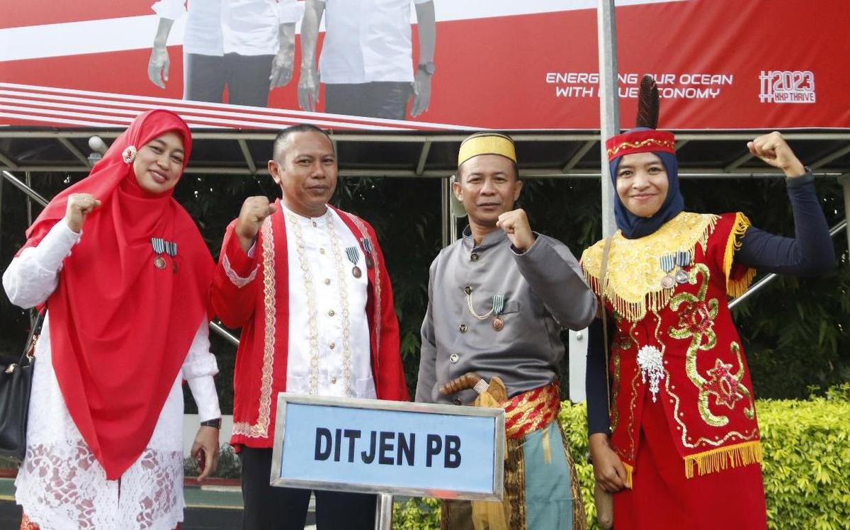 Empat ASN Inovatif KKP Terima Tanda Kehormatan dari Presiden Jokowi di HUT Ke-78 RI