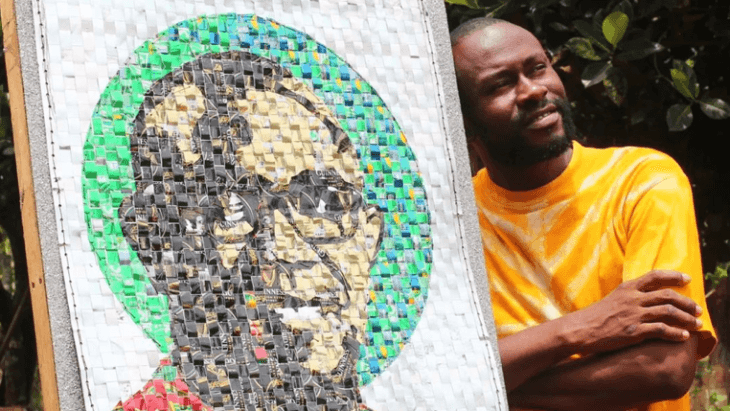 Keren! Seniman Nigeria Bikin Potret Wajah dari Sampah