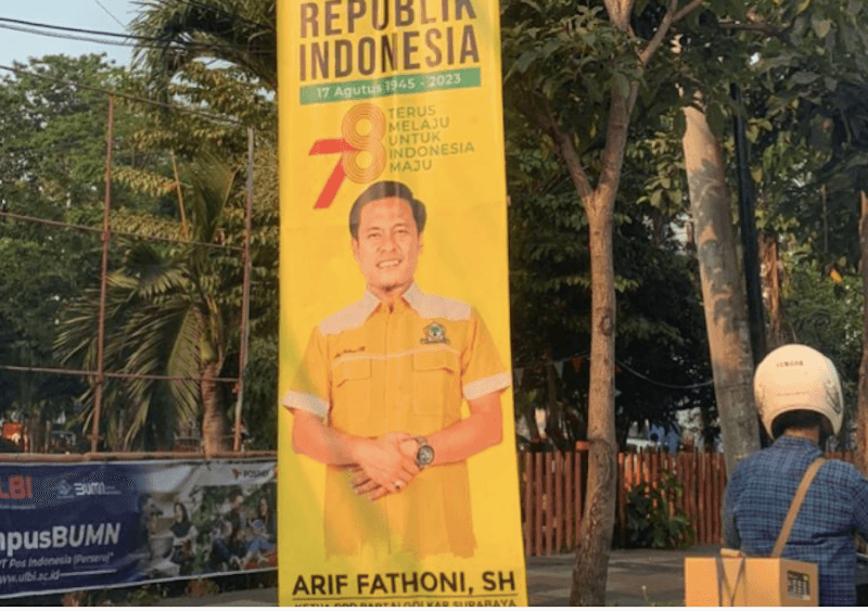 Golkar Surabaya Minta Penertiban Baliho Caleg Tidak Tebang Pilih
