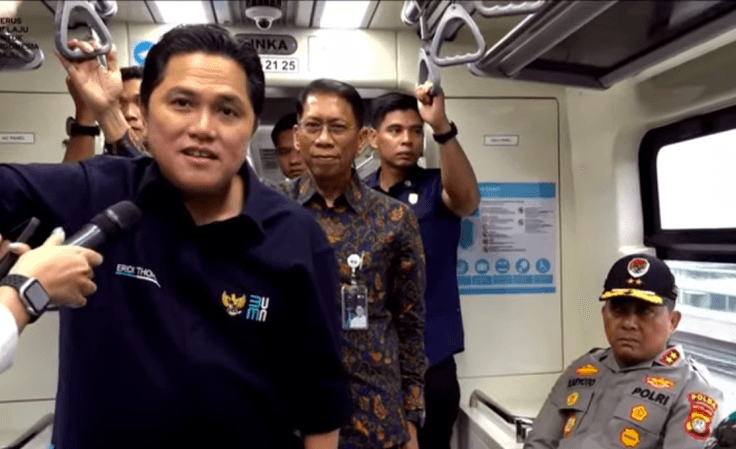 LRT Jabodebek Tanpa Masinis, Erick Thohir: Keselamatan Penumpang jadi Prioritas