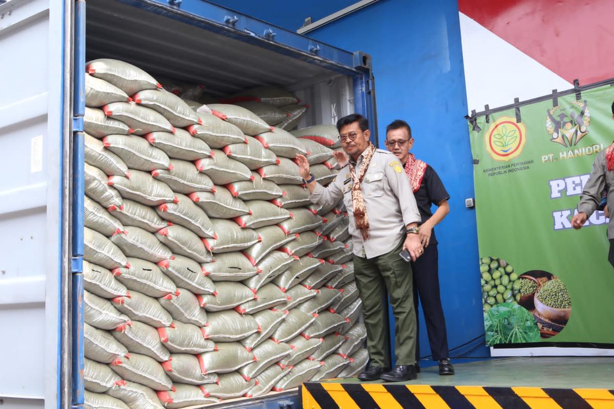Lepas Ekspor Kacang Hijau 1.000 Ton ke Cina, Mentan SYL Buktikan Pertanian Indonesia Tangguh
