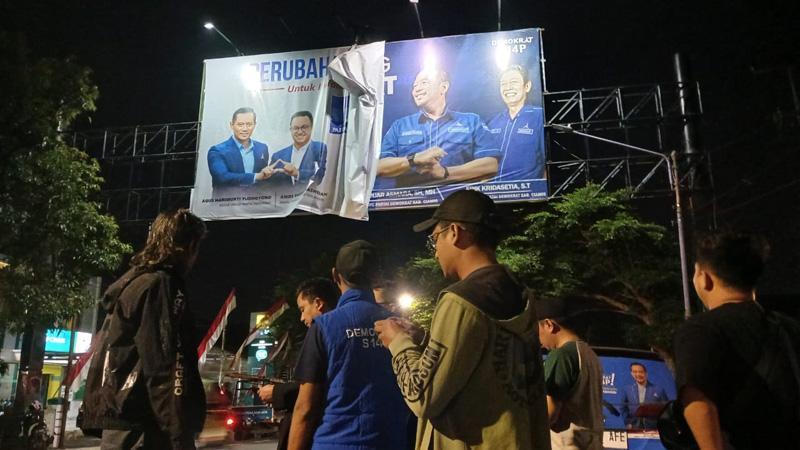 Duet Anies-AHY Tinggal Kenangan, Demokrat Copot Baliho di Sejumlah Daerah