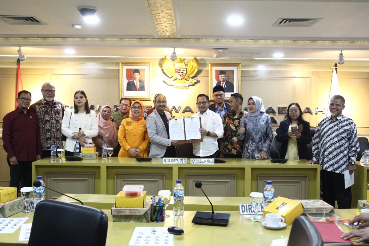 Komite I DPD RI Bahas Moratorium Otda dengan Mendagri