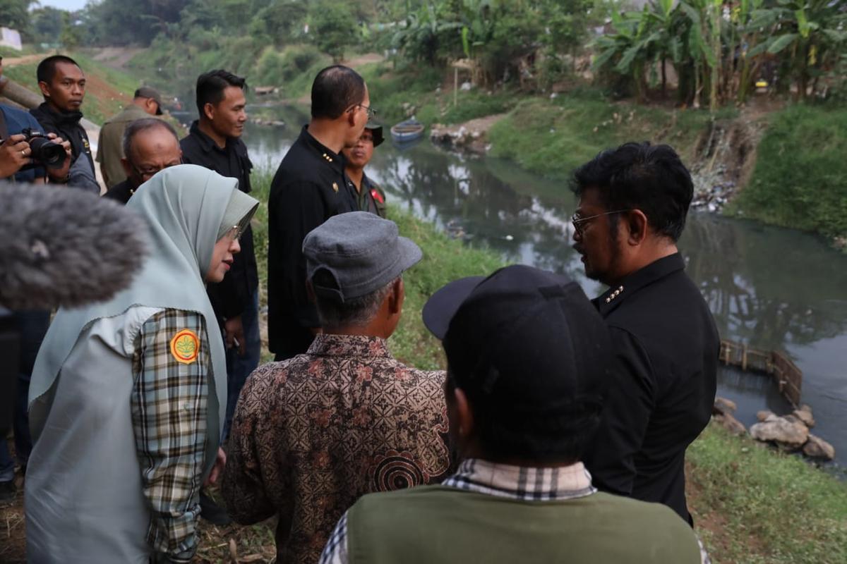 Arahan Presiden, Mentan SYL Tinjau DAS Citarum Pastikan Sektor Pertanian Terus Produksi