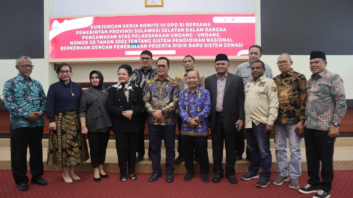 PPDB Bermasalah, Komite III DPD Lakukan Pengawasan dan Evaluasi PPDB dan UU No 20 Tahun 2003