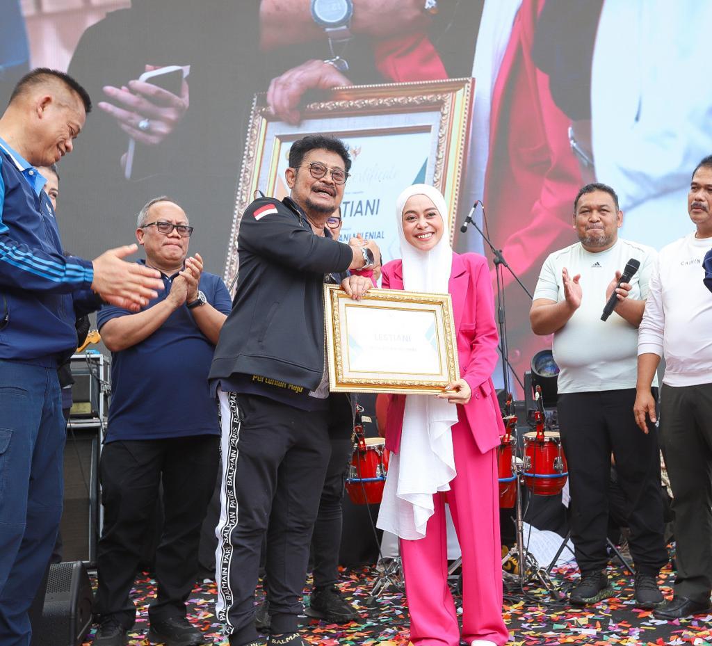 Dinobatkan Jadi Duta Petani Milenial, Ini Pesan Lesti Kejora