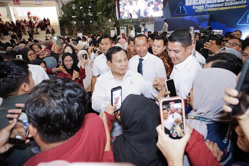 Pesan Prabowo ke Mahasiswa: Kalau Nanti jadi Pejabat, Jangan jadi Koruptor!