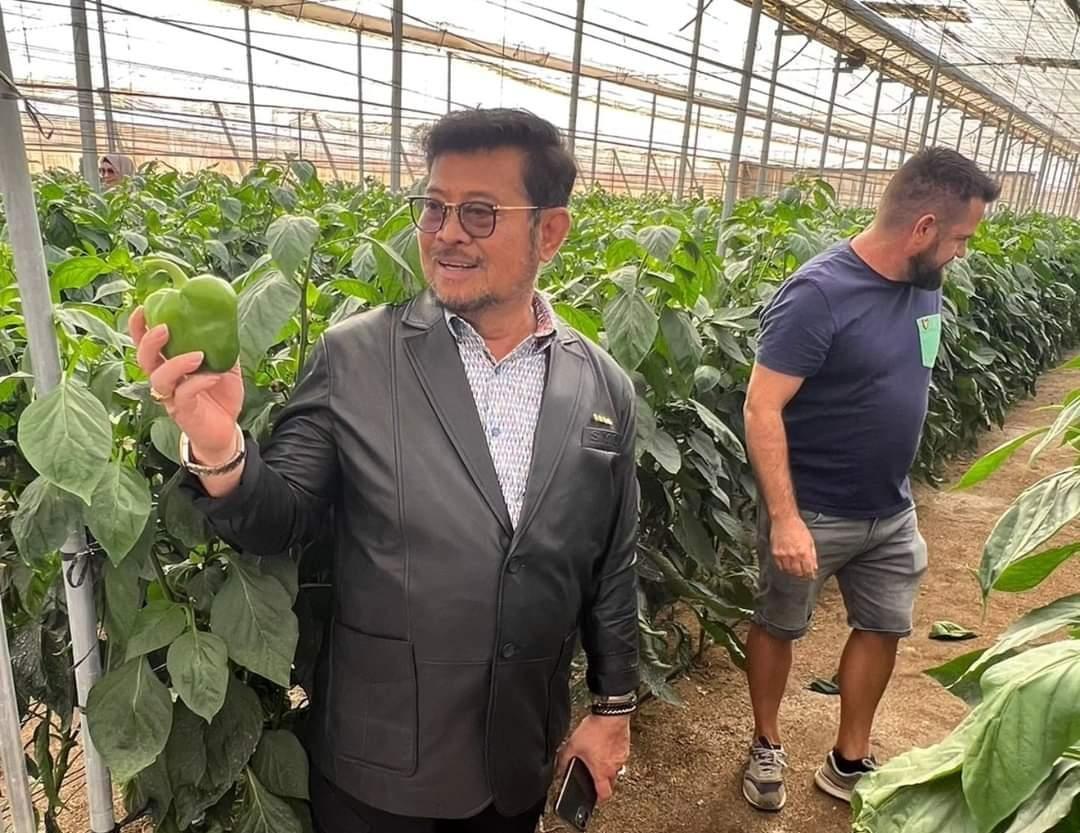 Perkuat Pangan Lintas Negara, Mentan SYL Kunjungi Screen House Almeria Spanyol