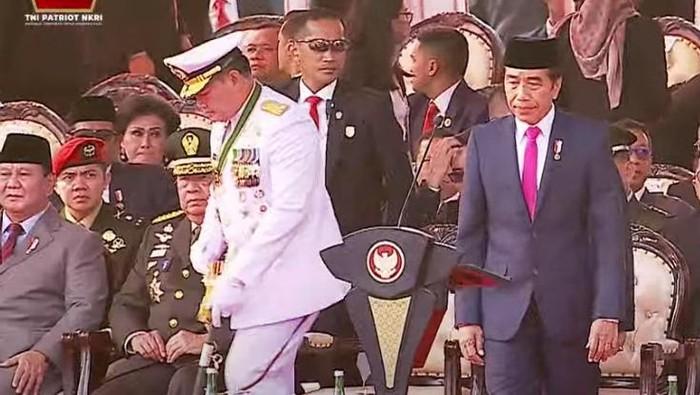 Hadiri HUT ke-78 TNI di Monas, SBY Duduk di Samping Prabowo dan Sejajar dengan Megawati