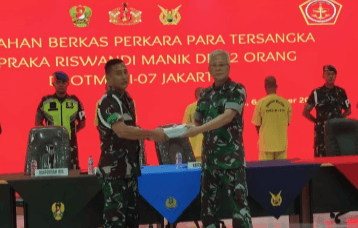 Pomdam Jaya Serahkan Berkas Perkara Tiga Oknum TNI AD ke Odmil