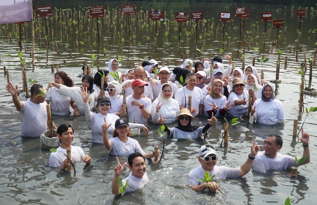Wujud Peduli Lingkungan dan Kualitas Udara, DPD HIPPI DKI-Kemenparekraf Tanam Mangrove di PIK