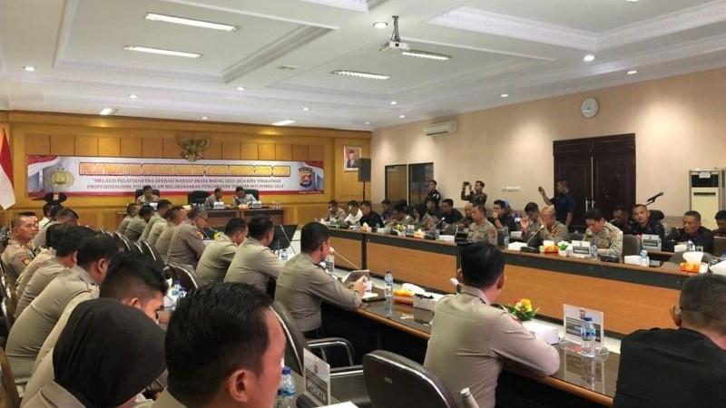 Polda Banten Gelar Latihan Pra Operasi Mantap Brata 2023 Jelang Pemilu 2024