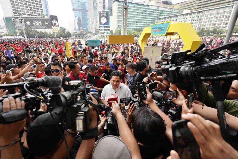Erick Thohir Bahas dengan Visa dan Bank BUMN Buat Promosi Tiket Nonton Piala Dunia U-17