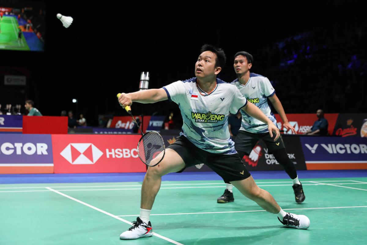 Laga Pembukaan Denmark Open 2023, Ahsan/Hendra Taklukan Pram/Yeremia