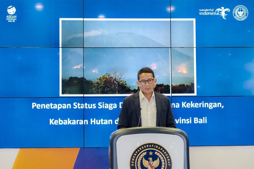 Menparekraf Pastikan Bali Aman Dikunjungi Seiring Mitigasi Status Siaga Darurat Kekeringan
