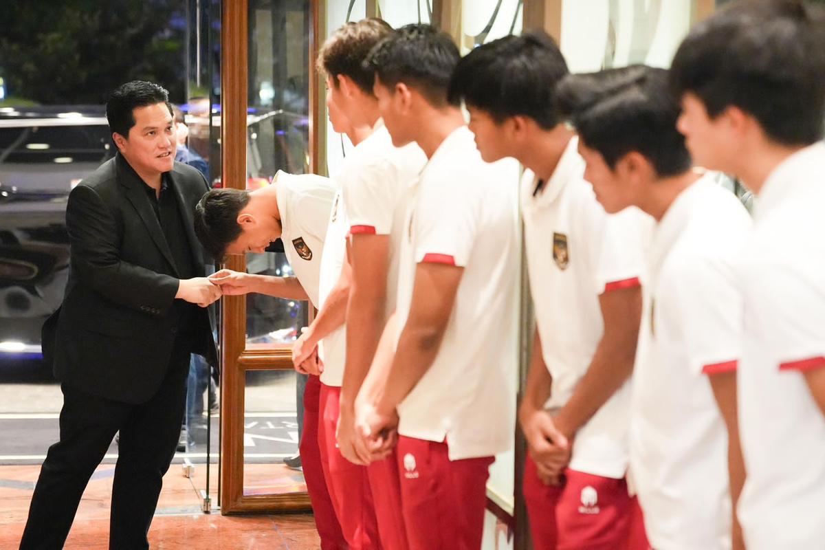 Erick Thohir Berikan Dukungan Timnas U-17 di Pemusatan Latihan