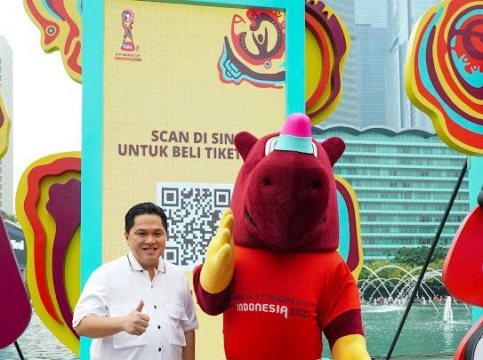 Erick Thohir Ajak Warga Ikut Pawai Trophy Experience Piala Dunia U-17