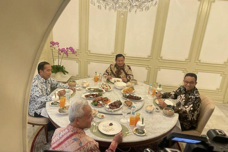 Tiga Bakal Capres Maksi Bareng Jokowi di Istana Presiden