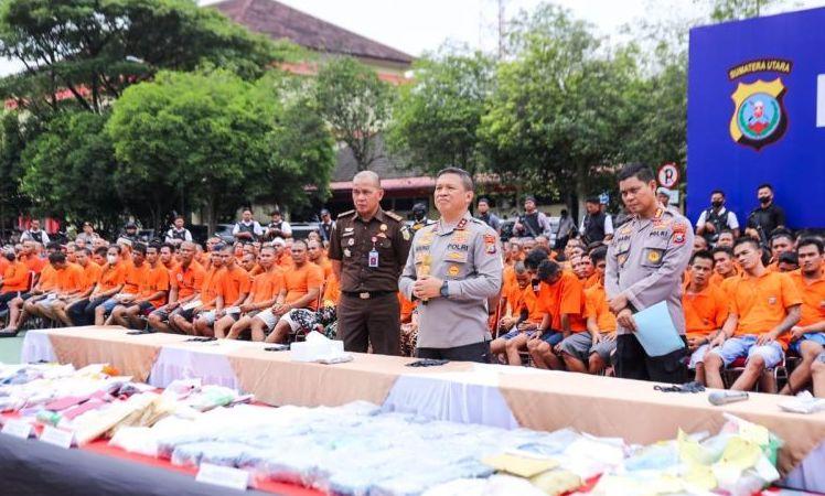 Polisi Ungkap 1.186 Kasus Narkoba di Sumut, Uang Rp176 Juta Disita