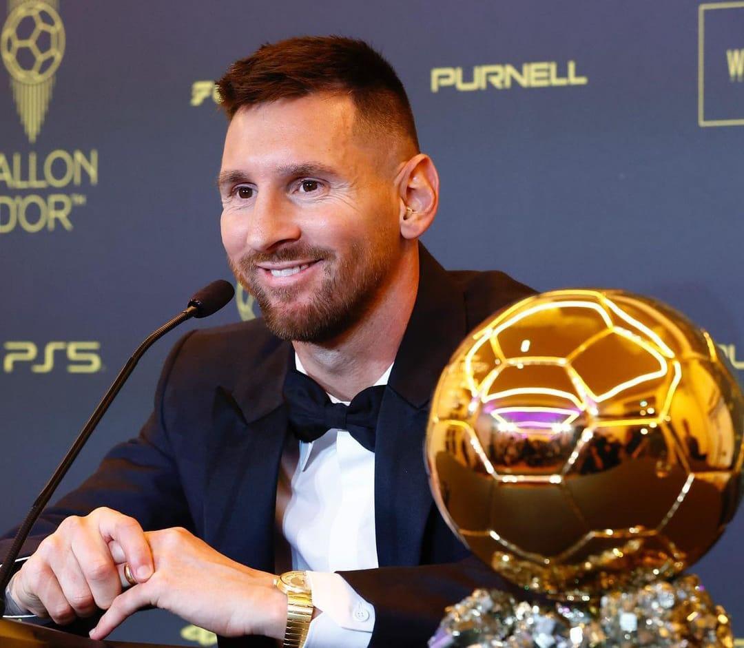 Lionel Messi Gondol Penghargaan Ballon d'Or 2023 ke-8