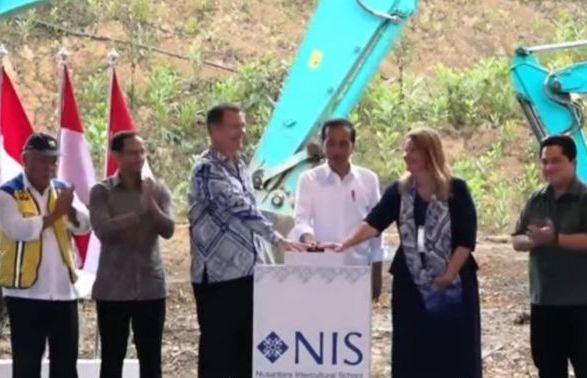 Jokowi Resmikan Grounbreaking Nusantara Intercultural School di IKN