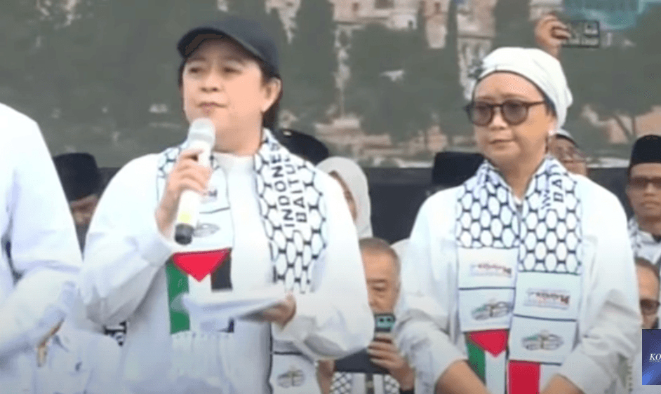 Puan hingga JK Hadiri Aksi Bela Palestina di Monas