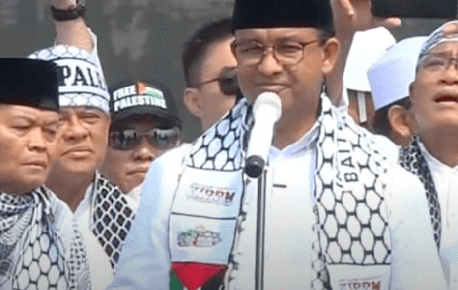 Anies Orasi Pakai Bahasa Inggris saat Aksi Bela Palestina di Monas