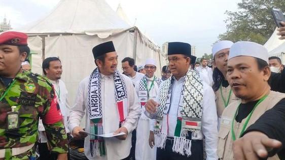 Menag Yaqut dan Anies Baswedan Hadir di Aksi Bela Palestina