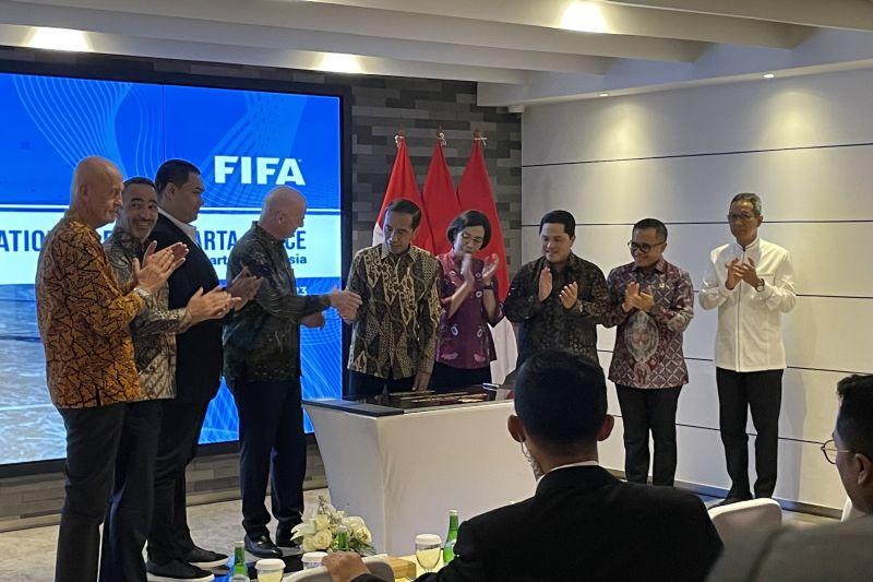 Jokowi Resmikan Kantor FIFA di Jakarta