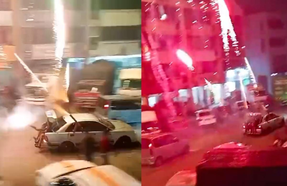 Viral WNA di Malaysia Pesta Kembang Api di Mobil, Pelaku Ditangkap